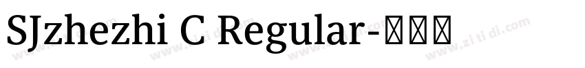 SJzhezhi C Regular字体转换